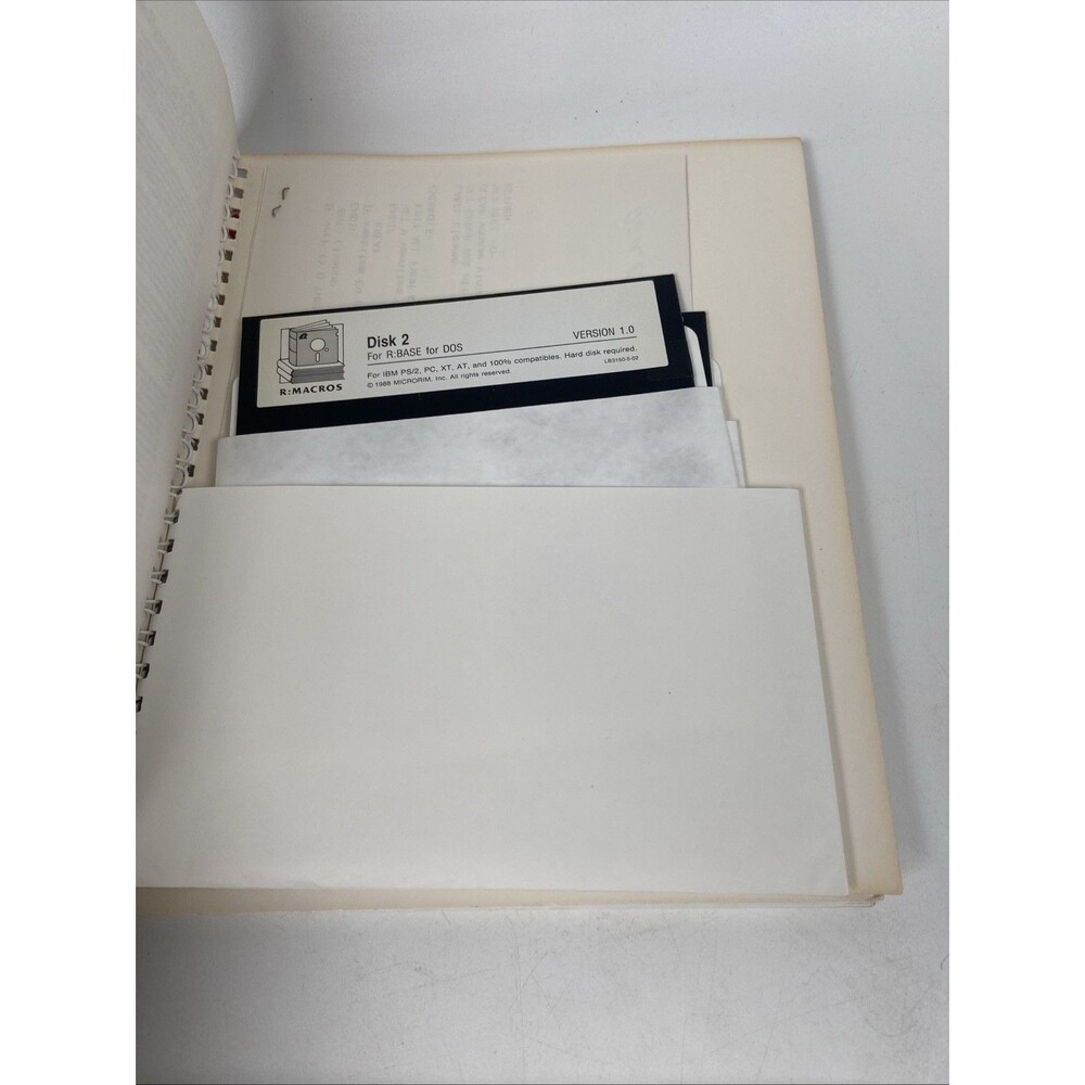 Microrim R:BASE 3.0 3.1 Manual Lot R:Tools R:Macros R:Partner Database Software - Picture 5 of 13